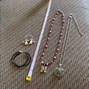 NE necklace, Lia Sophia necklace, fun earrings